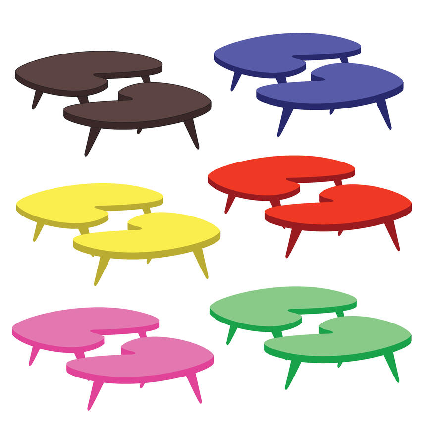 Memphis Milano Coffee Table Illustration
